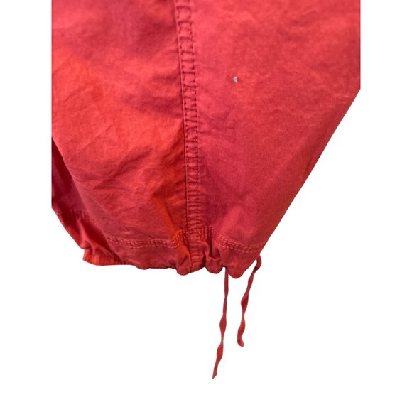 Westport Women's Red Cargo Capri Pants Size 24 Cotton Drawstring Casual Comfort - Picture 4 of 6
